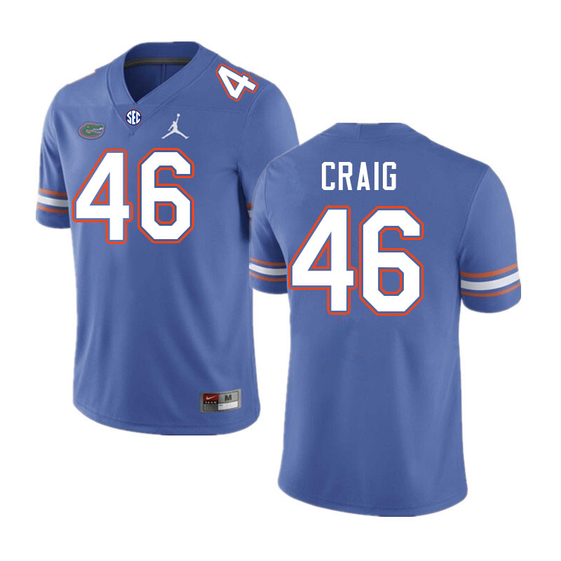 Florida Gators #46 Hayden Craig College Football Jerseys Stitched-Royal